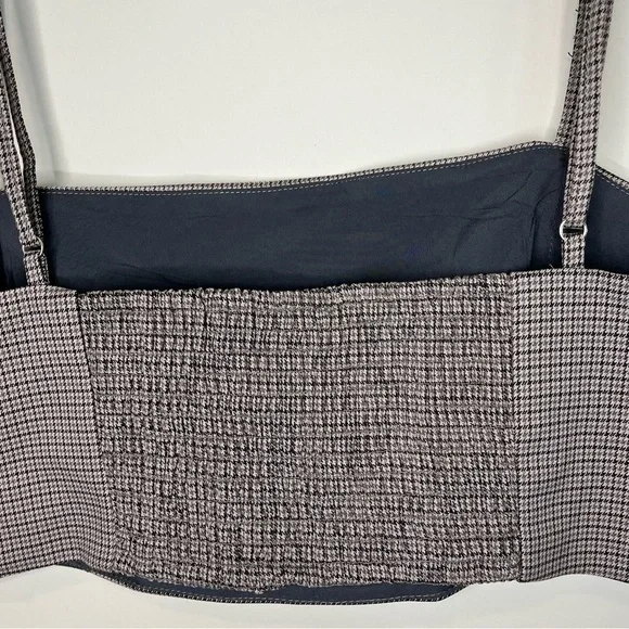 NWT House of Harlow 1960 Retro Brown Plaid Crop Top Size Medium - Picture 6 of 12